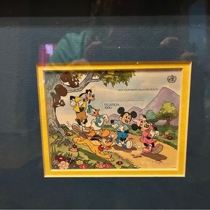 DISNEY lmtd editin stamp.  Fab 5 jogging in frame.  Includes certificate.